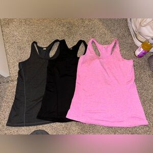 Women's Tank Top Trio - Black, Pink, Gray